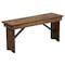Flash Furniture HERCULES Series 40'' x 12'' Antique Rustic Solid Pine Folding Farm Bench XA-B-40X12-GG - alternate 5